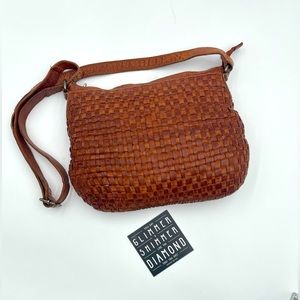 Vilenca Holland Genuine Leather Woven Bag